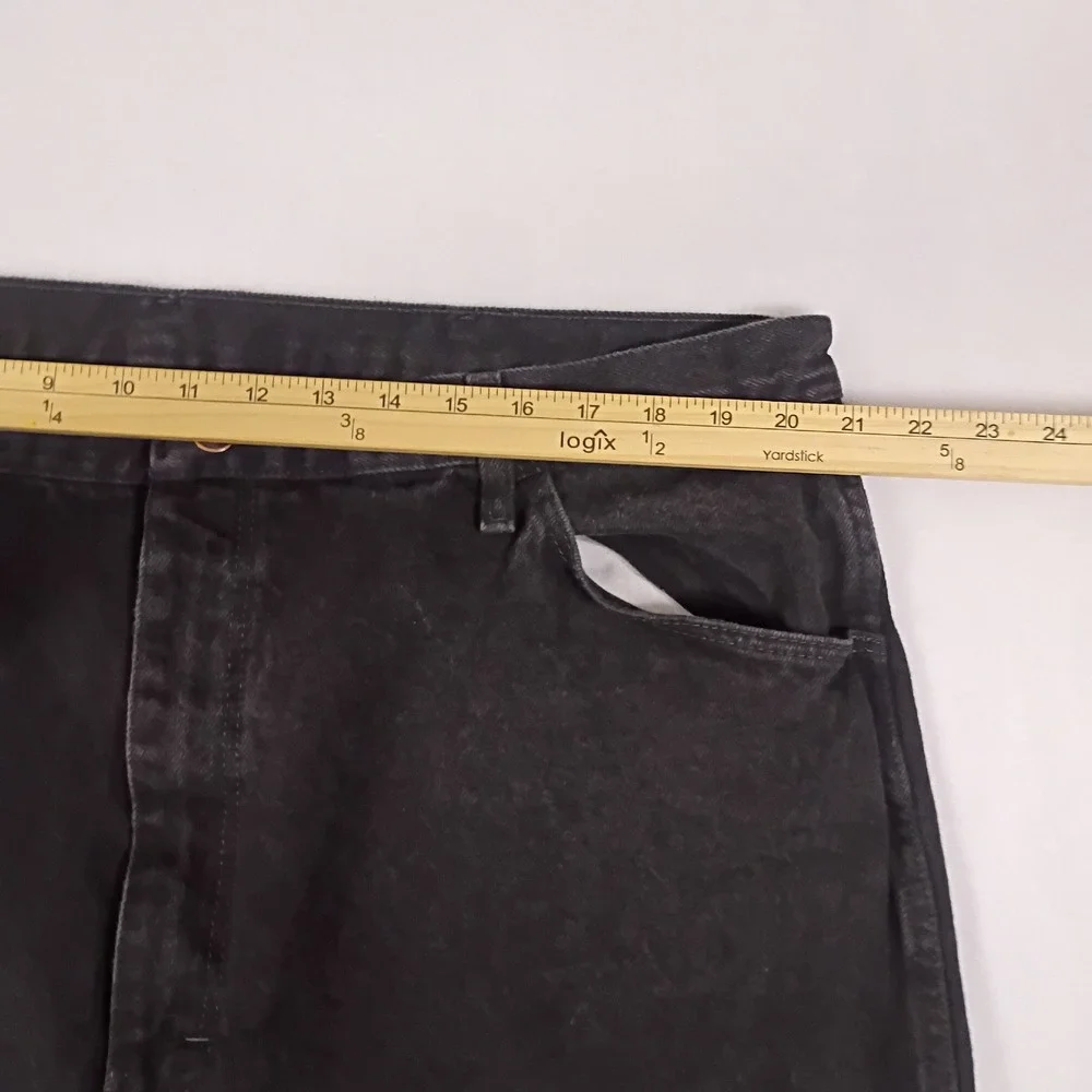 Rustler Mens‎ Regular Fit Straight Leg Black Jeans 100% Cotton 42x32 87619CB